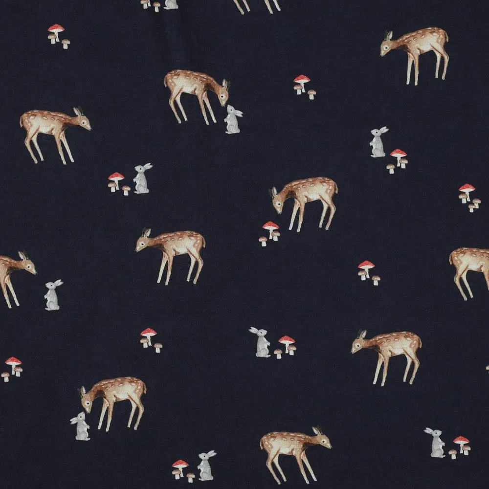 100% Cotton Digital Print - Woodland Deer