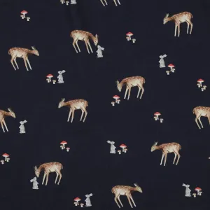 100% Cotton Digital Print - Woodland Deer