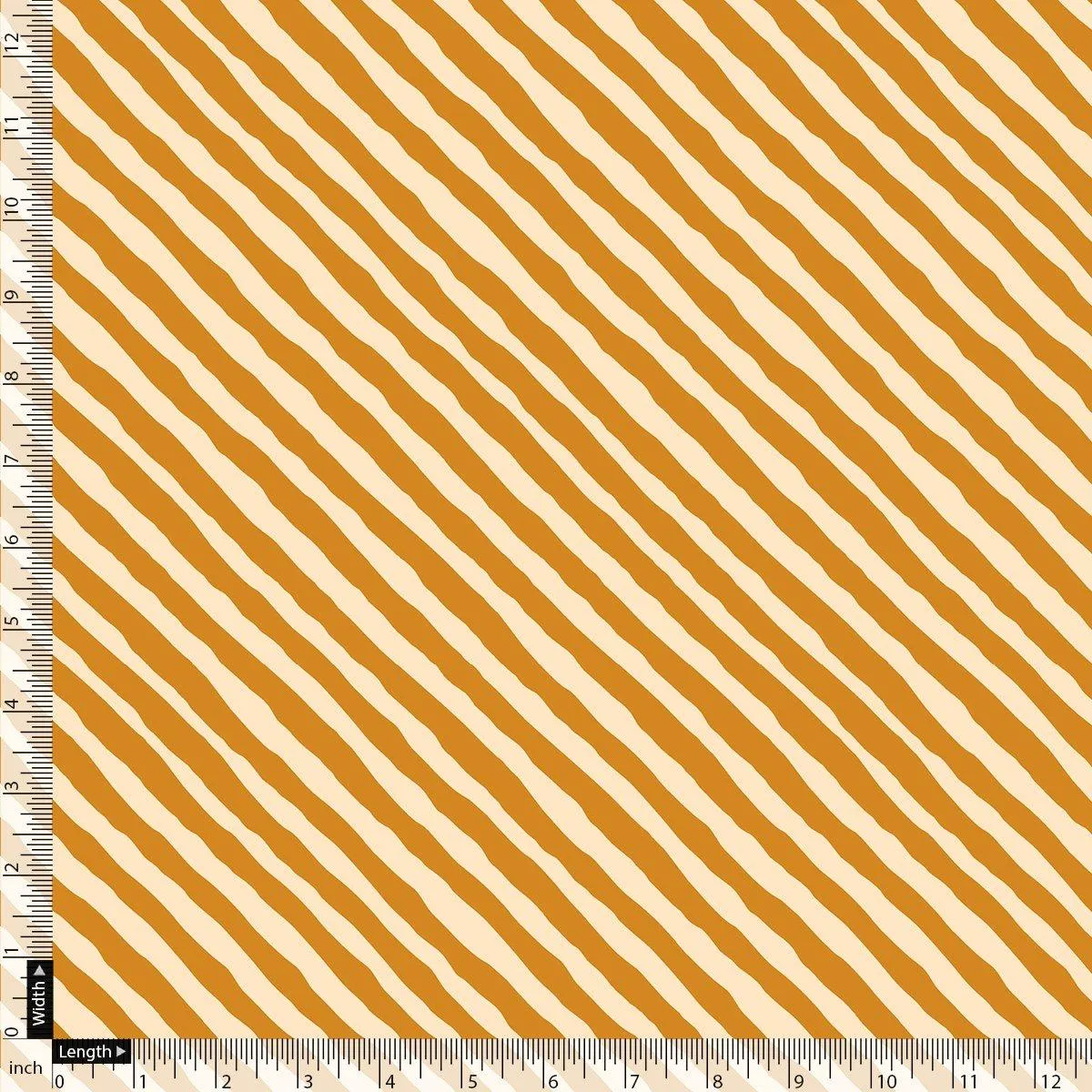 Barcode Stripe Waving Patterns Digital Printed Fabric