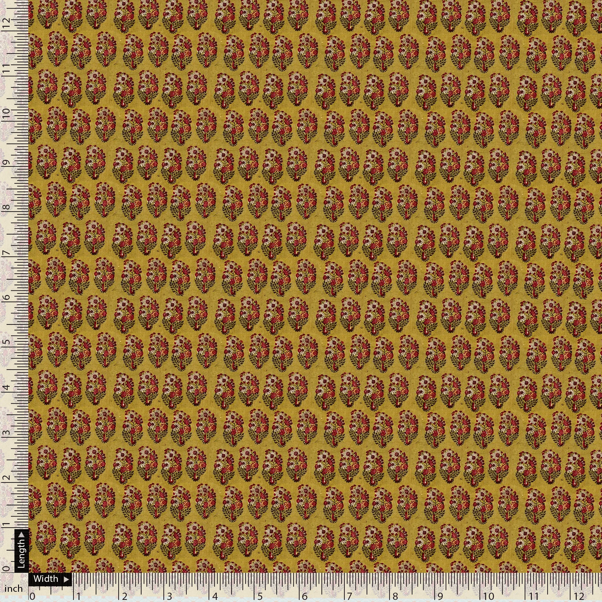 Beautiful Roses Port Repeat Digital Printed Fabric