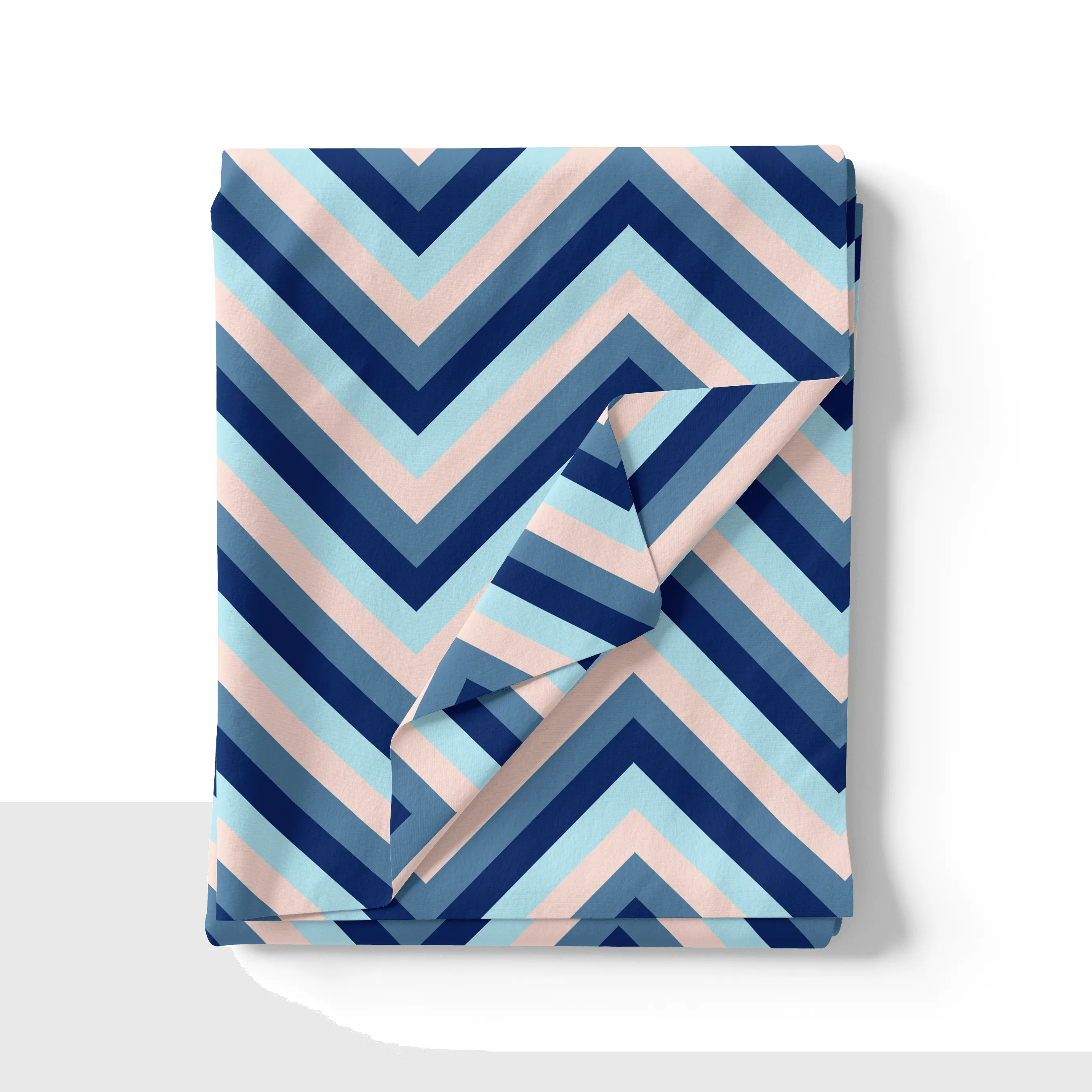 Beautiful Zigzag Strips Digital Printed Fabric