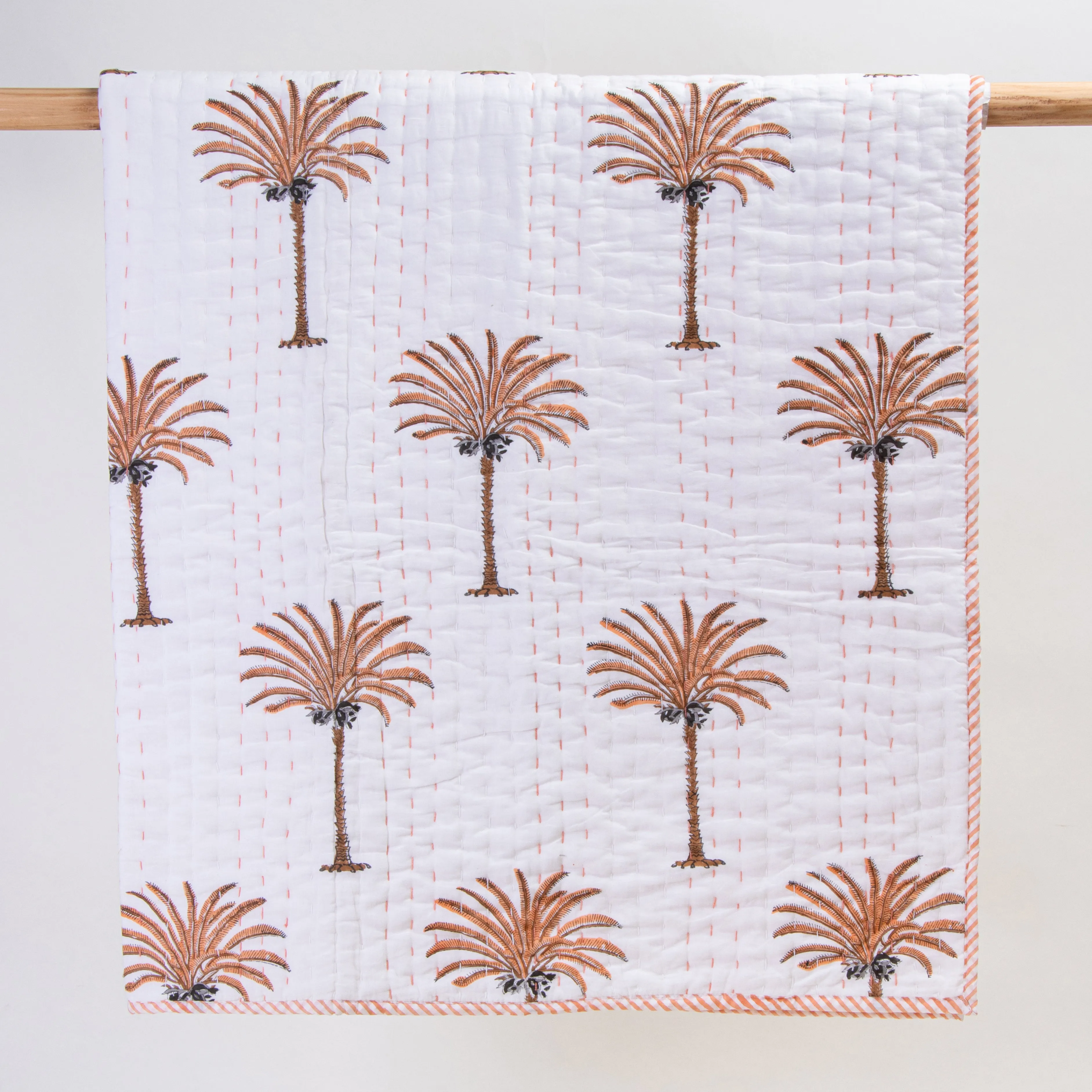 Date Palm Tree Mulmul Cotton Newborn Baby Blankets