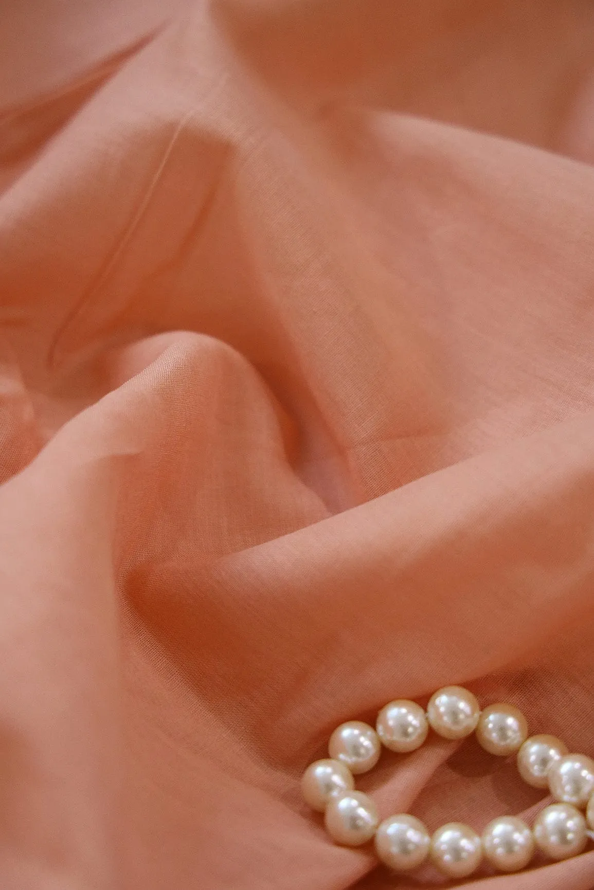 Dusty Peach Lawn Cotton Fabric