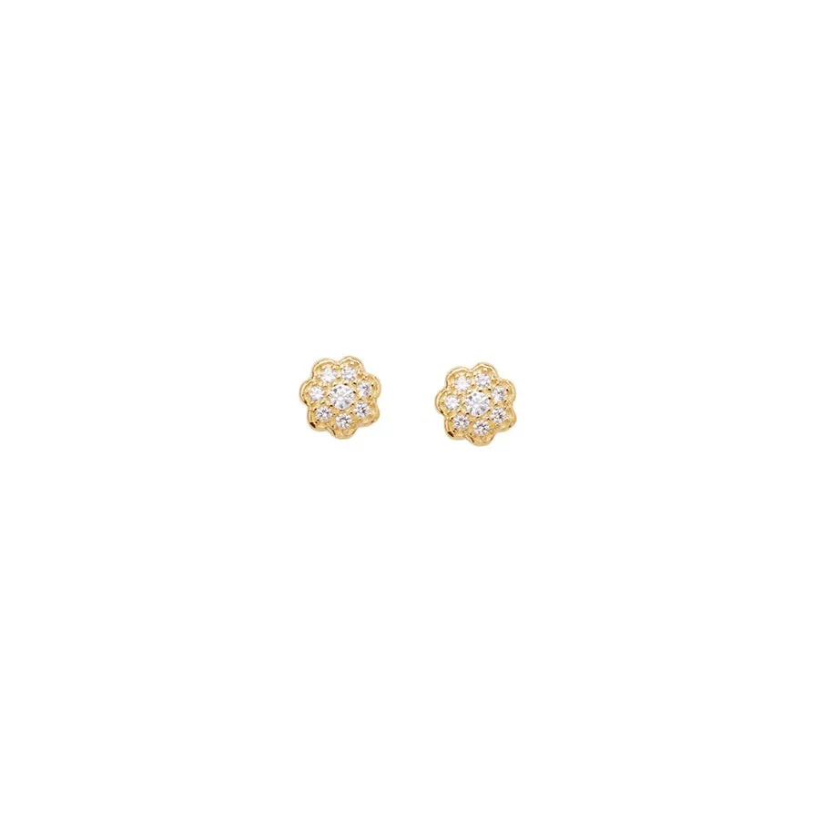 Fleur Crystal Studs