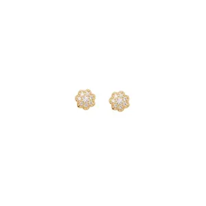 Fleur Crystal Studs