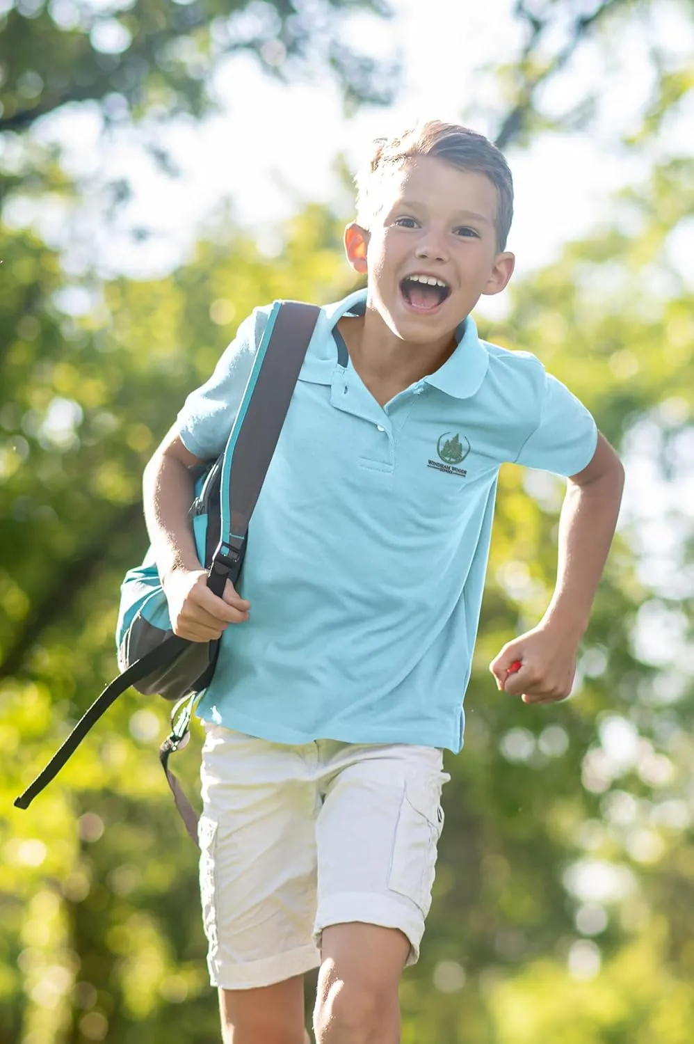 INK STITCH Youth Unisex Kids Y500 Custom Personalized Add Logo Texts Embroidery Silk Touch Polo Shirts