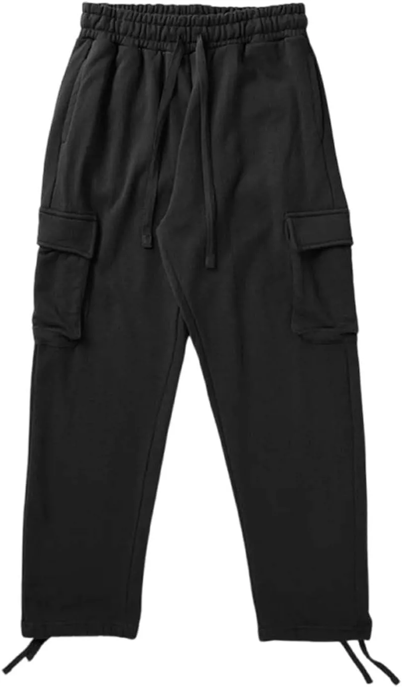 Mens Cotton Lightweight Waterproof Gym Hiking Big and Tall Joggers Trousers