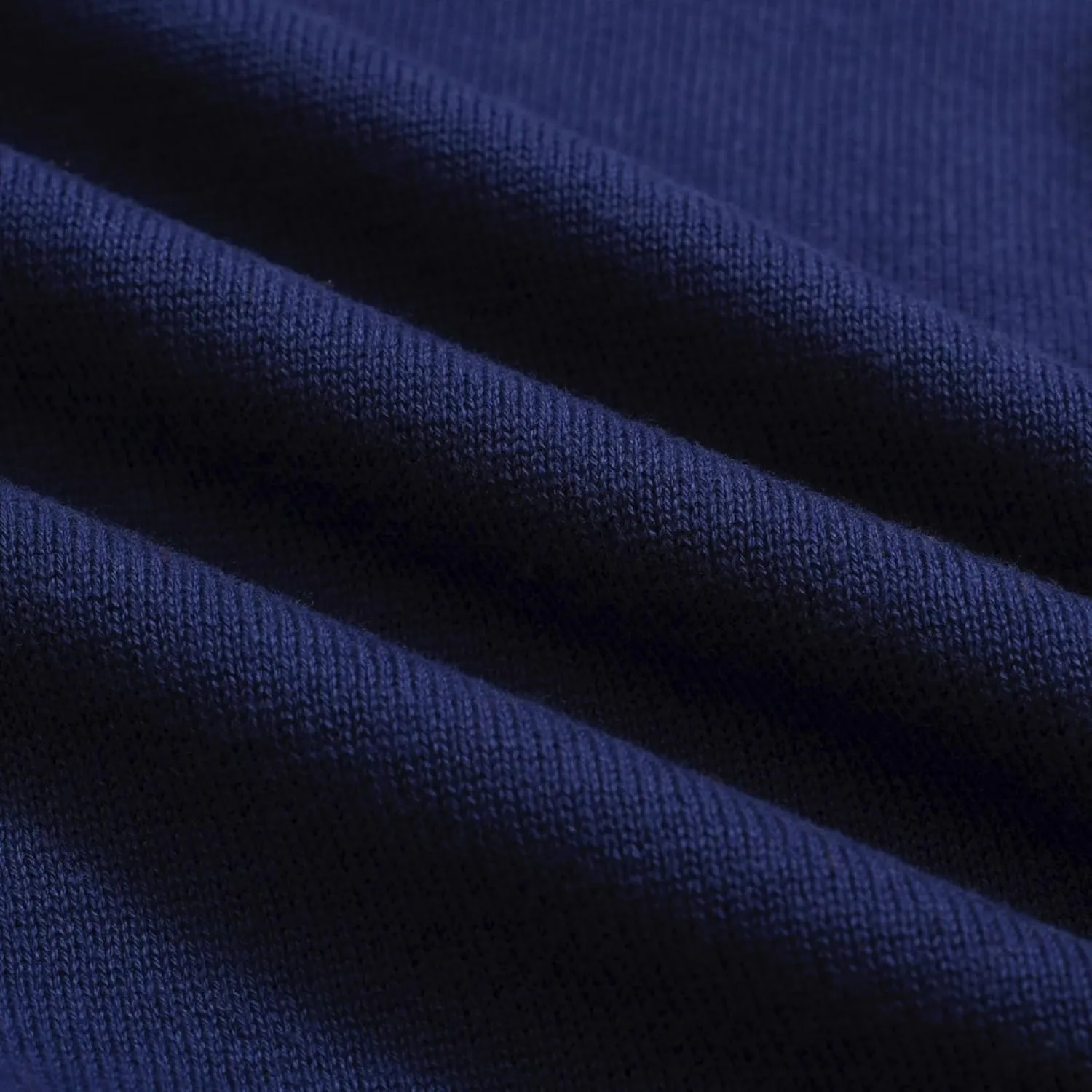 Men's Retro Dark Blue Knitted Poloshirt, 1960s Mod Style Vintage Polo Short Sleeve with Button