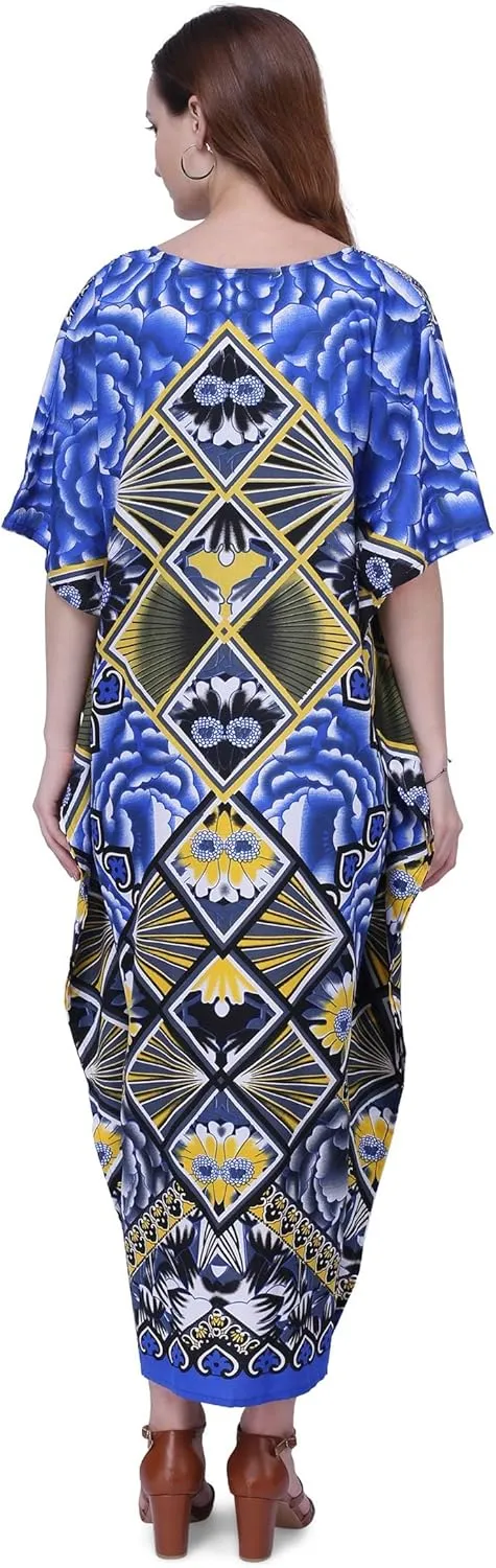 Miss Lavish London Elegant Kaftan Dresses for Women -Plus Size African Dubai & Moroccan Kaftans