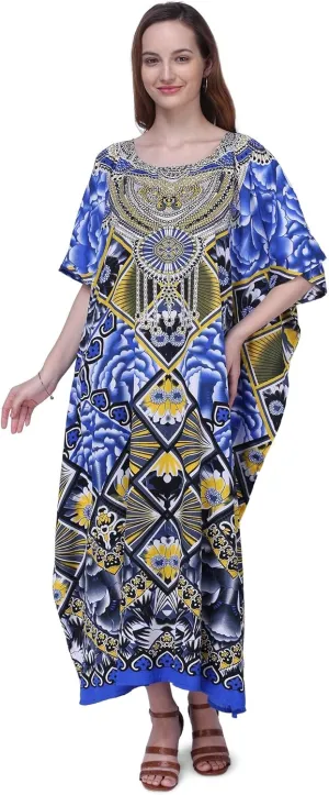 Miss Lavish London Elegant Kaftan Dresses for Women -Plus Size African Dubai & Moroccan Kaftans