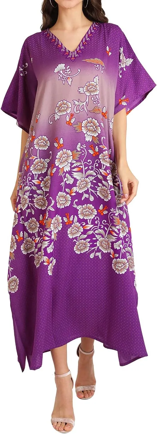 Miss Lavish London Elegant Kaftan Dresses for Women -Plus Size African Dubai & Moroccan Kaftans