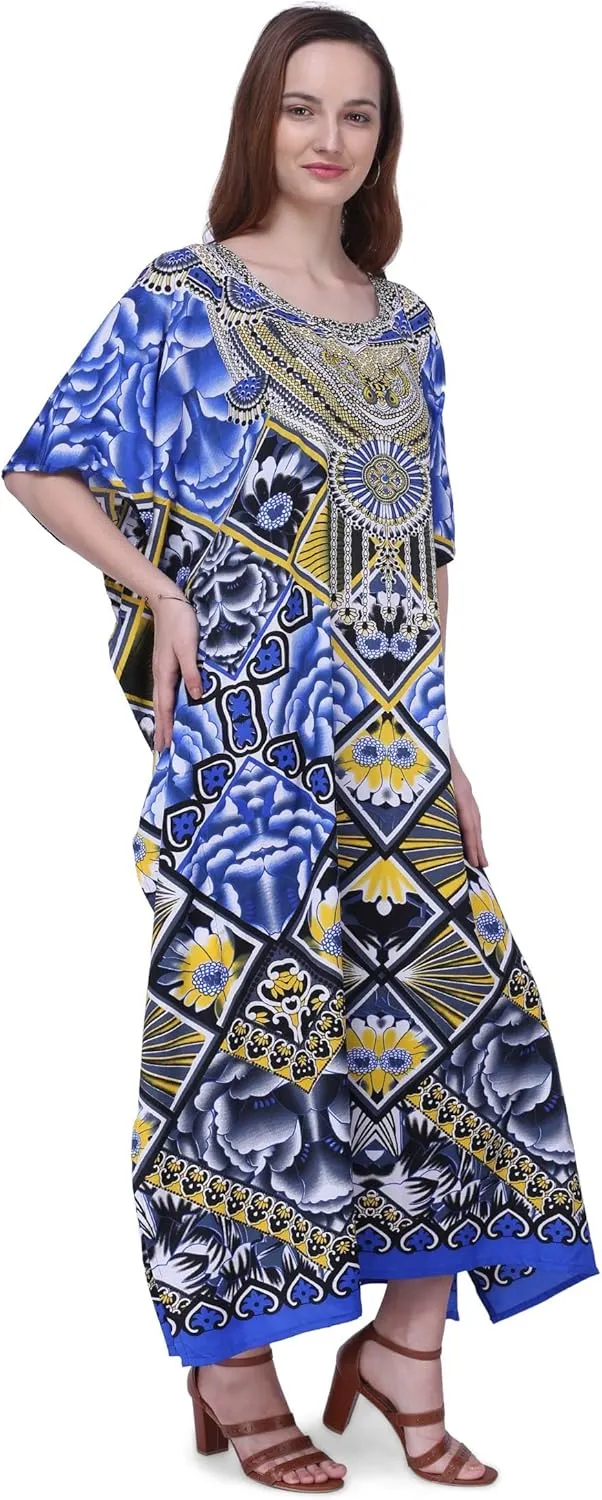 Miss Lavish London Elegant Kaftan Dresses for Women -Plus Size African Dubai & Moroccan Kaftans