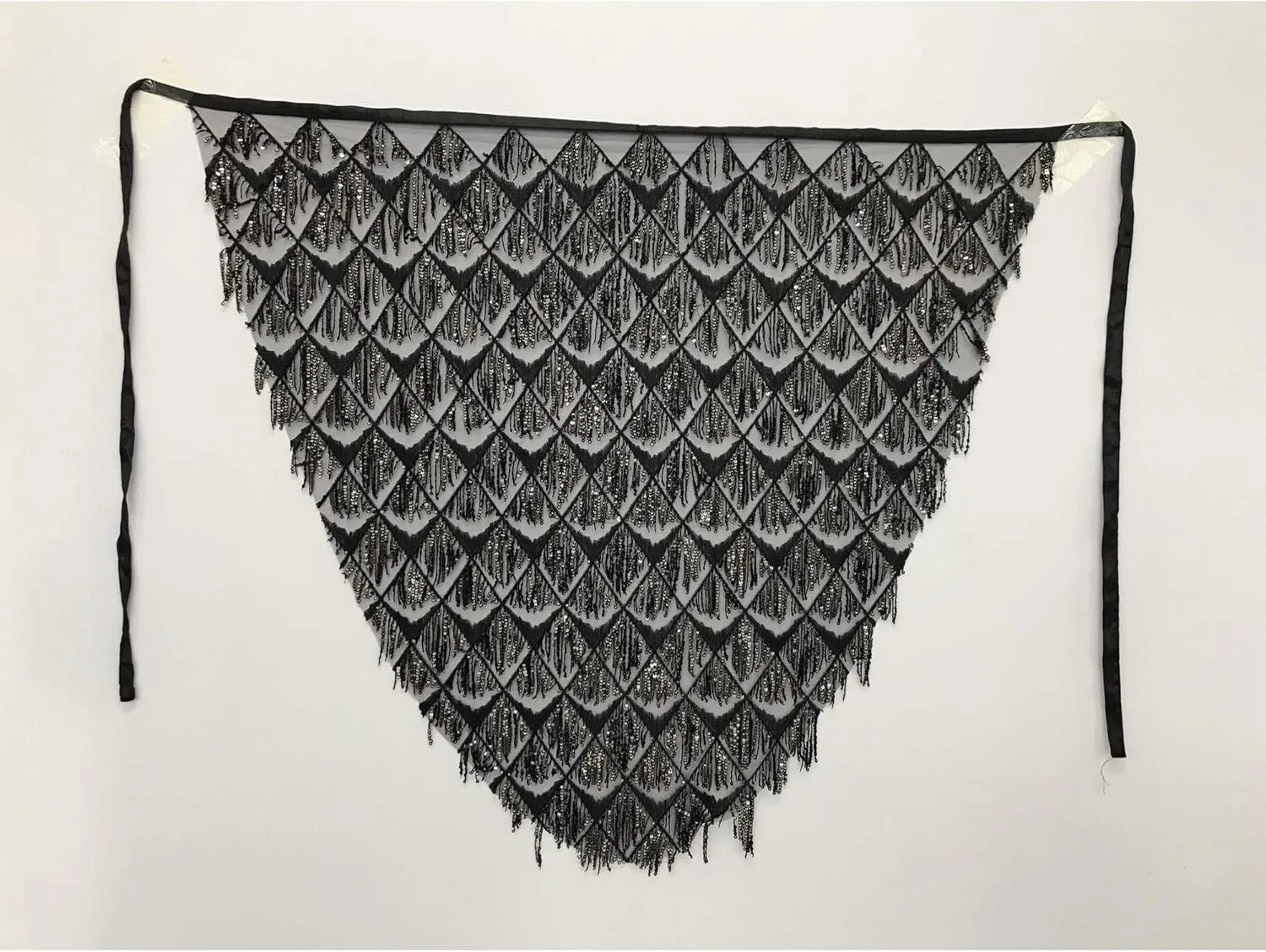 MUNAFIE Hip Scarf for Belly Dance Folk Dance Halloween Costume Tribal Dance Skirt with Sequin Tassel