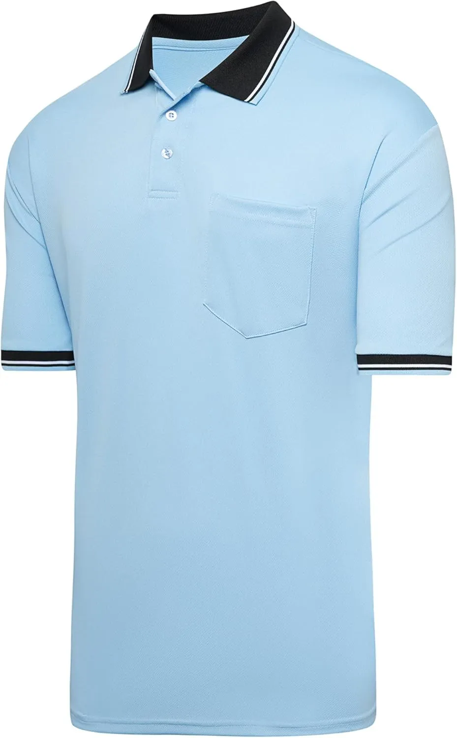 Murray Sporting Goods Short Sleeve Polo Baseball and Softball Umpire Shirt - Sized for Chest Protector