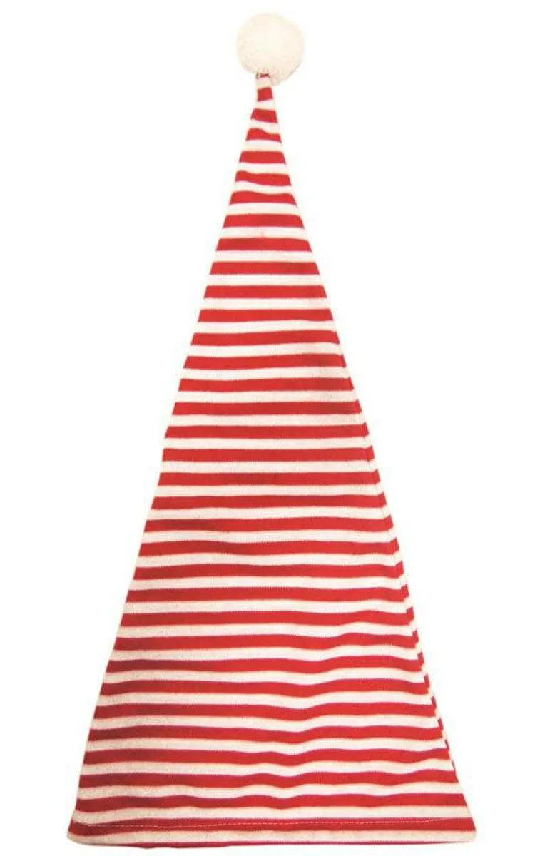Novelty Striped Night Cap Bed Head Old Father Adults Unisex Long Elf Hat