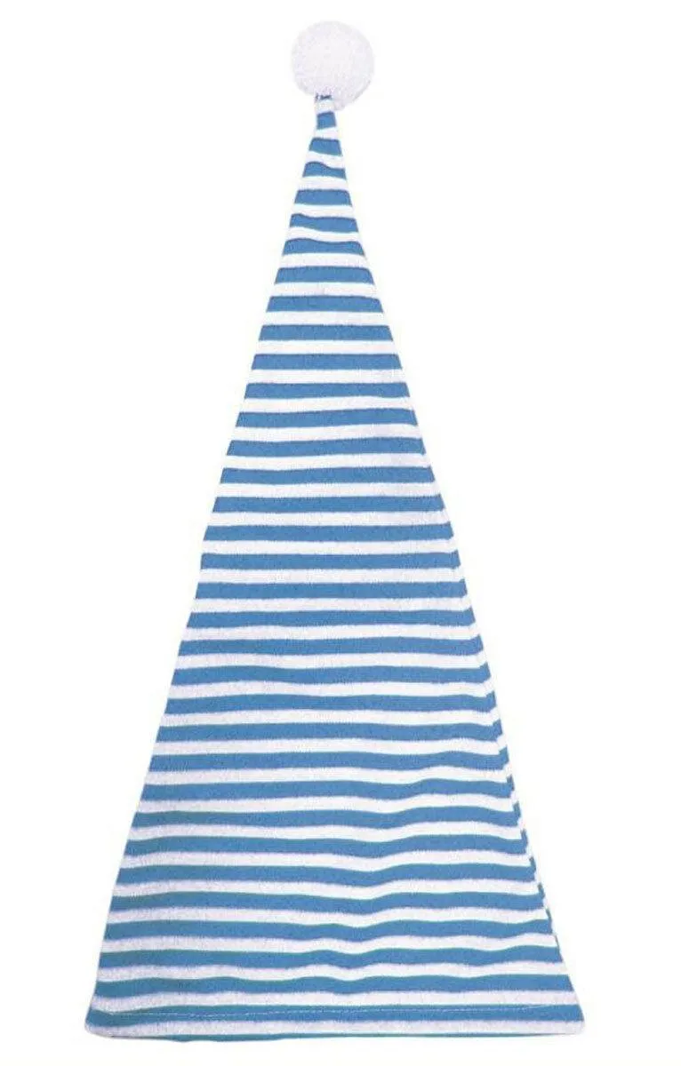 Novelty Striped Night Cap Bed Head Old Father Adults Unisex Long Elf Hat