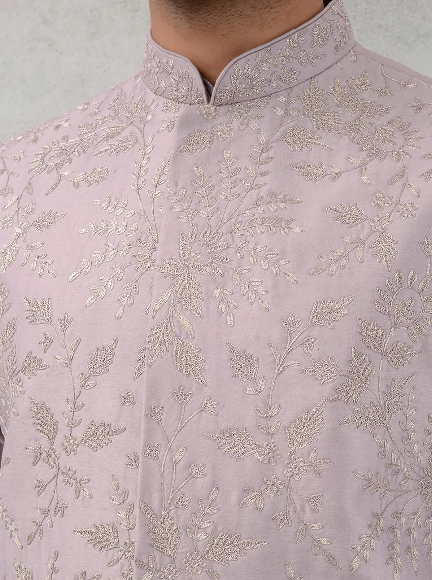 Purple Kurta Set with Koti | TULA