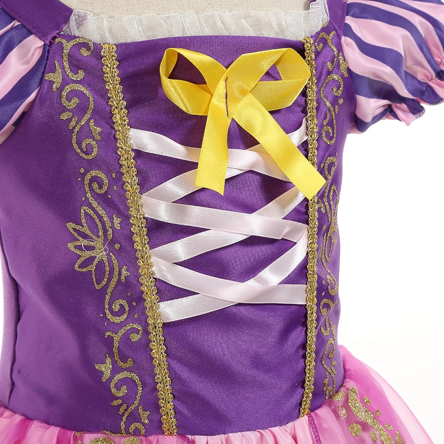 Purple Princess Dresses for Girls Toddler Costume for Girls Kids Dress Up clothes with Accessories Birthday Cosplay Christmas