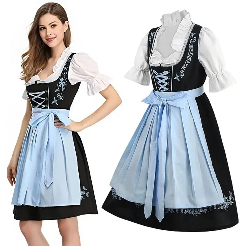 Traditional Bavarian Costume Dress for Oktoberfest
