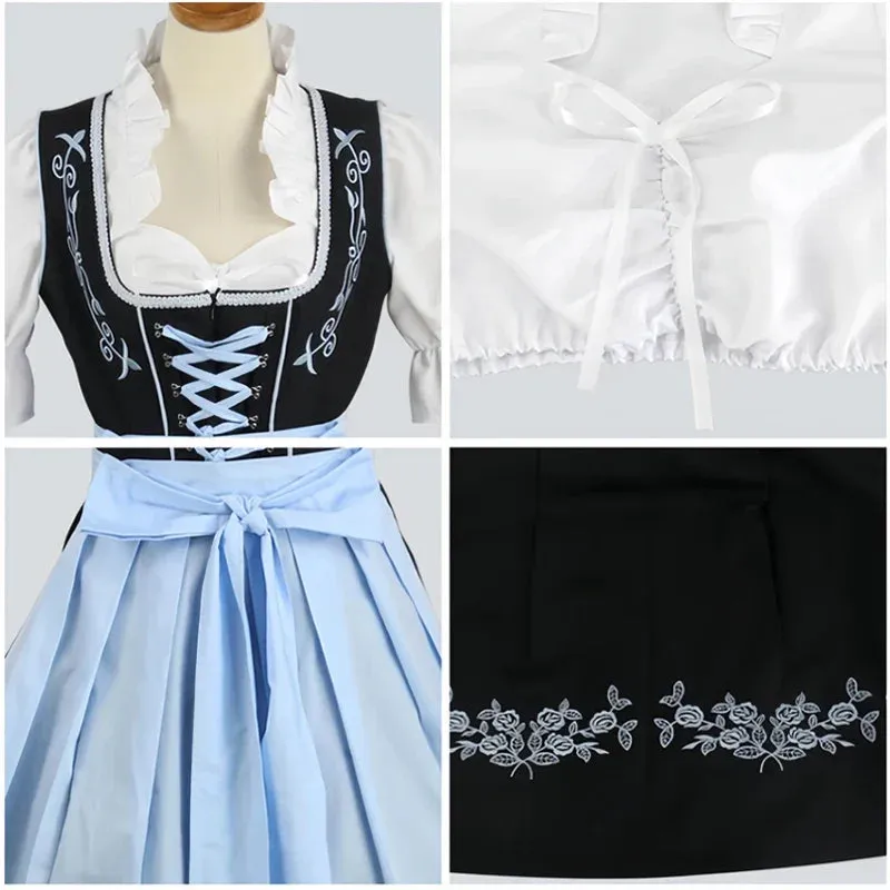 Traditional Bavarian Costume Dress for Oktoberfest