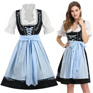 Traditional Bavarian Costume Dress for Oktoberfest