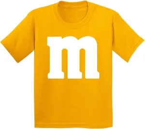 Veracco Letter M Halloween Costumes Youth T_Shirt Funny Halloween Team Group T-Shirt