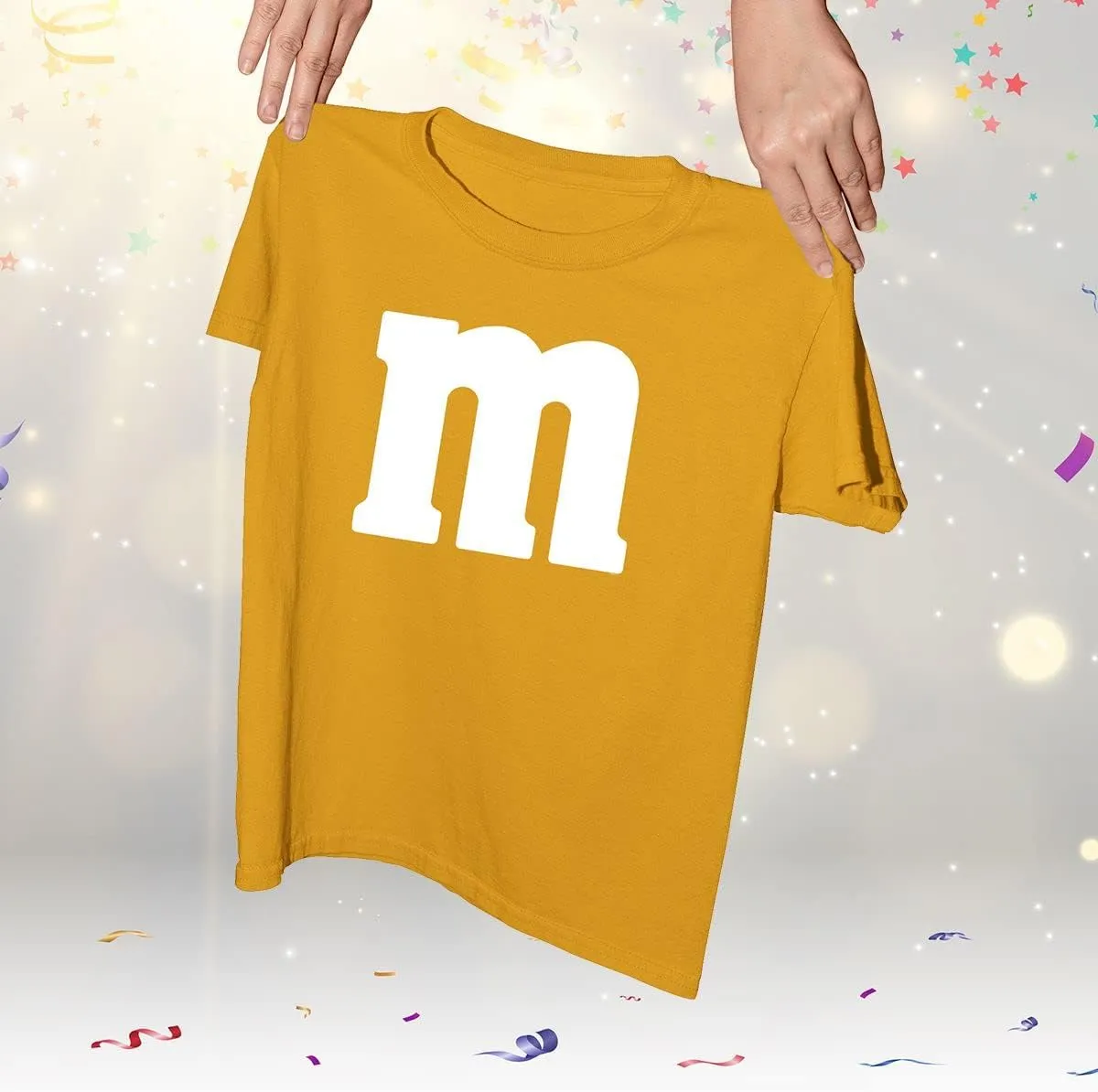 Veracco Letter M Halloween Costumes Youth T_Shirt Funny Halloween Team Group T-Shirt