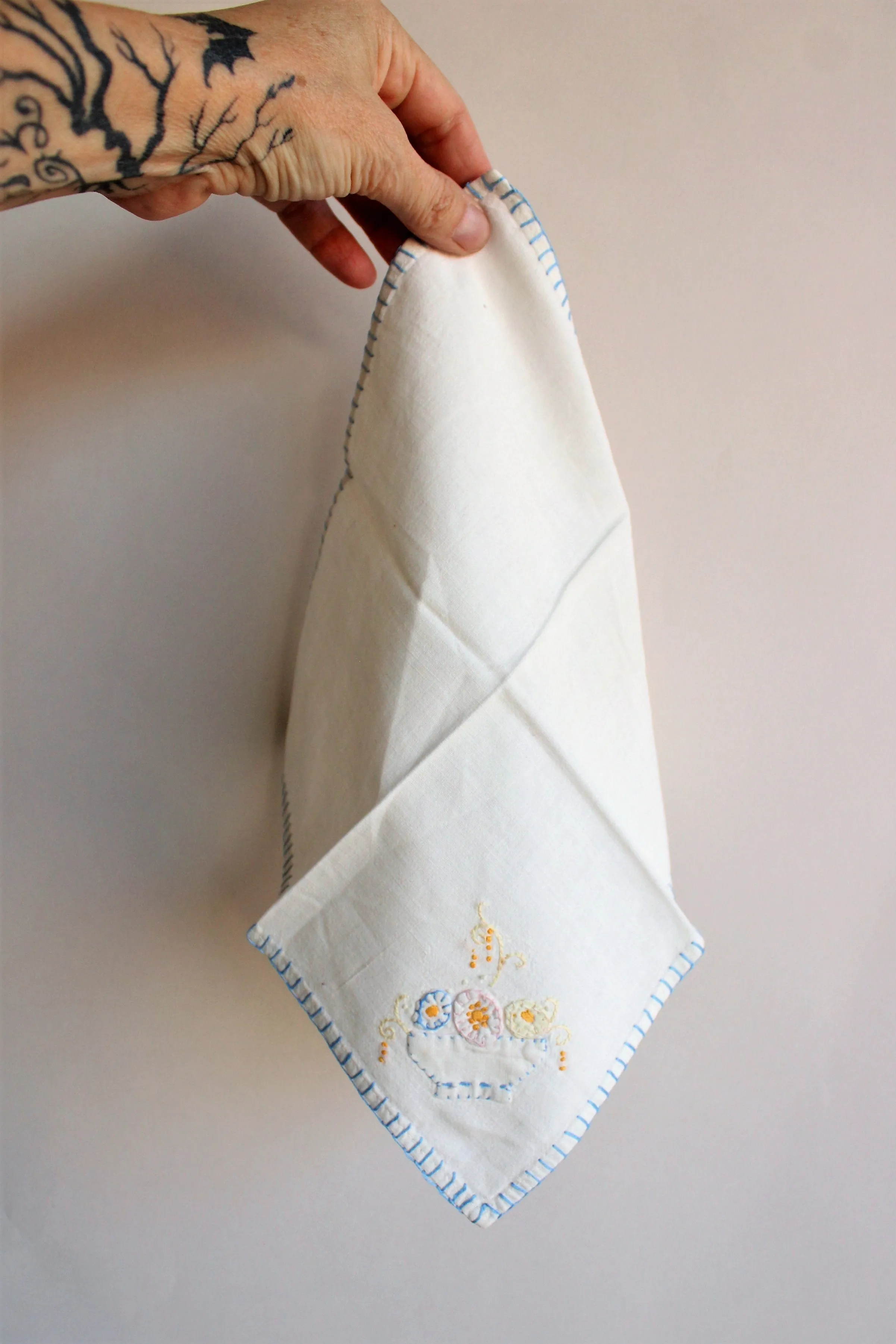 Vintage Set of Four 1950s Napkins