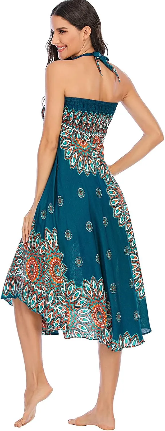 Womens Boho Skirt Long Skirts Hippie Clothes for Women with Tie