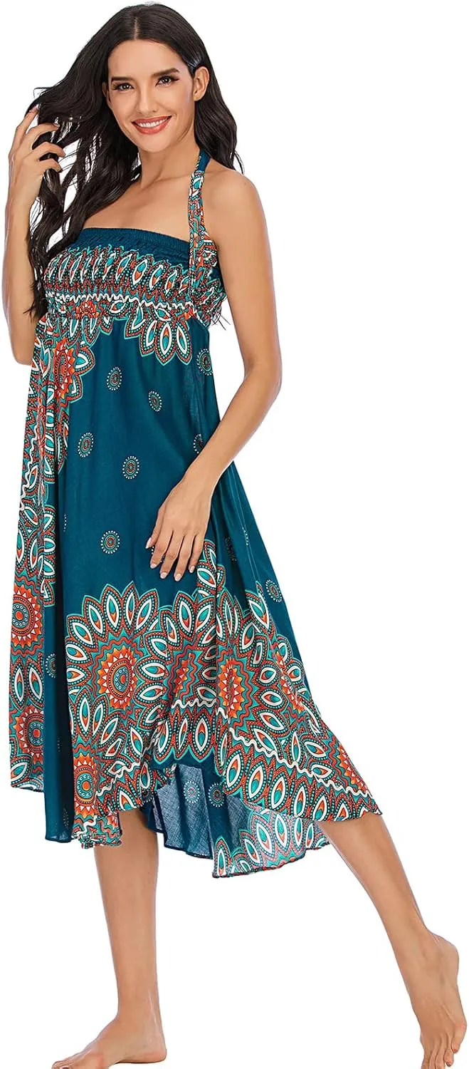 Womens Boho Skirt Long Skirts Hippie Clothes for Women with Tie