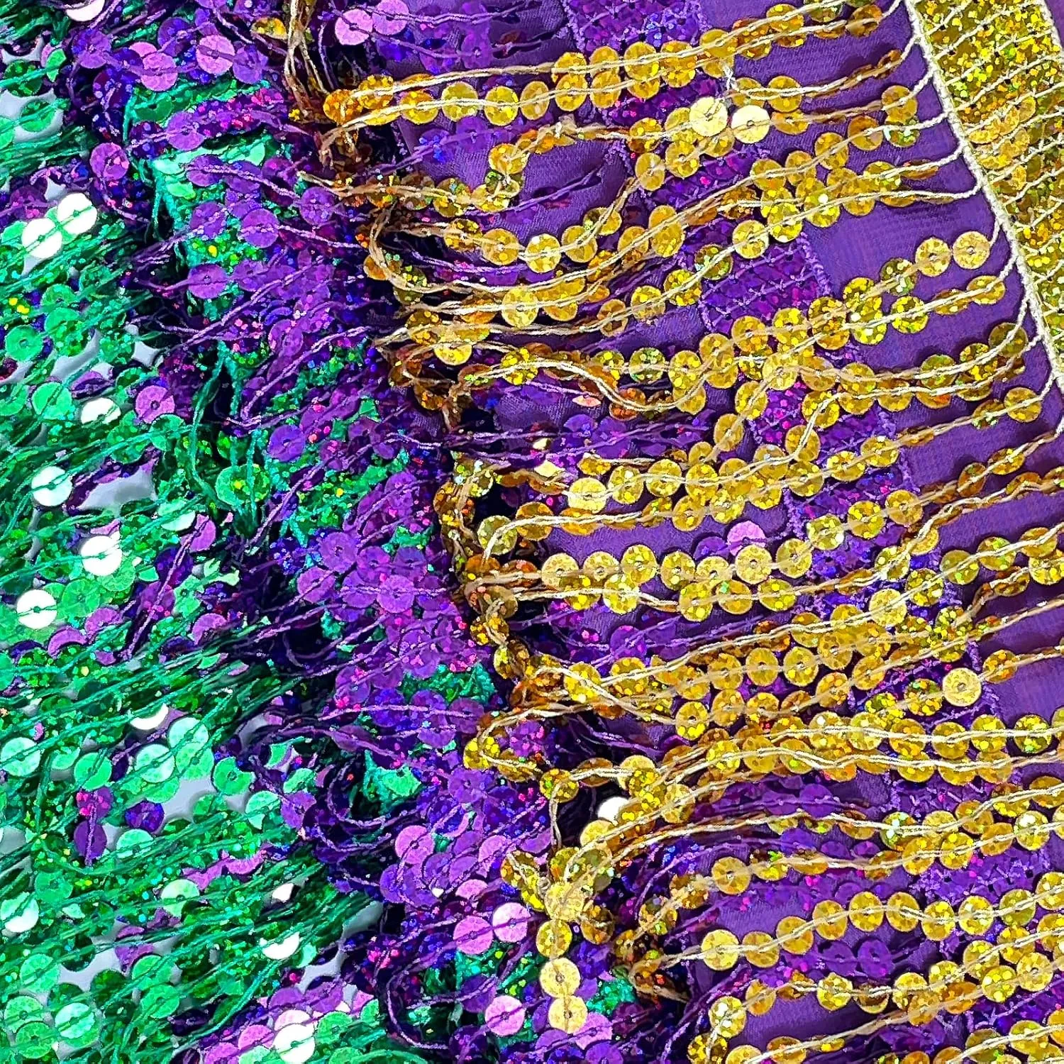 Women's Sequin Fringe Skirt Sparkle Tassel Skirts Belly Dance Hip Scarf for Girls Halloween Party Rave Costume